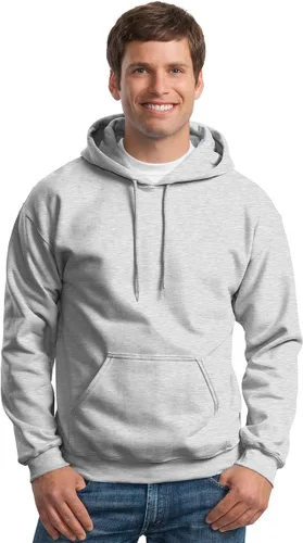 Vista 27 de Gildan - Sudadera con capucha para hombre, mezcla pesada, cordón de ajuste, Rosa de seguridad
