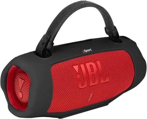 Vista 14 de JBL Charge 6 Waterproof Portable Speaker Bundle with gSport Carbon Fiber Case (Black)