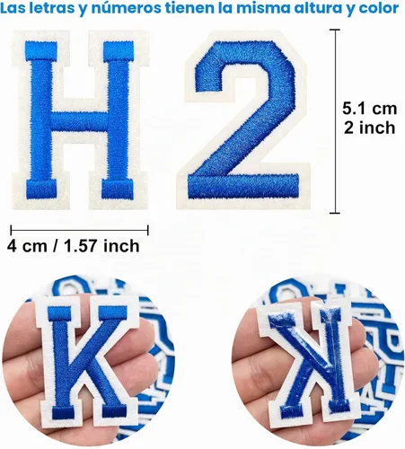 Vista 2 de Jongdari 30 piezas de números para planchar para ropa, pequeños parches de números bordados con adhesivo planchado, 3 juegos de 0-9 apliques