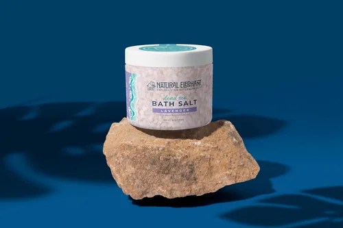 Vista 5 de Natural Elephant Baño de sal del mar muerto y remojo de pies para relajarse y nutrir, 100% puro con aceite esencial, grano grueso medio