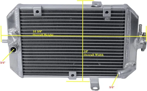 Vista 2 de Radiador ATV de aluminio completo para Yamaha Raptor 660 YFM660R 2002 2003 2004