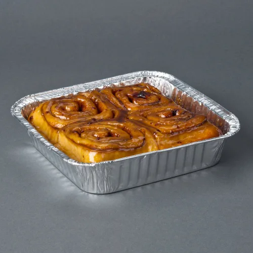 Vista 3 de Durable Packaging 1155-35 - Molde cuadrado de aluminio desechable para tartas, 8 x 8 x 1-5/16 pulgadas (paquete de 500)