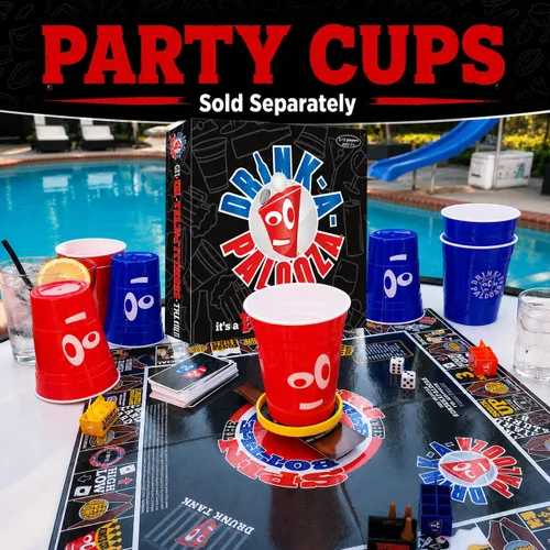 Vista 6 de Juego de tablero: combina juegos clásicos y nuevos para beber y para adultos: pong de cerveza, dar la vuelta al vaso, juegos de cartas de reyes