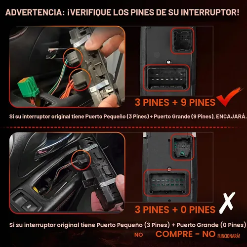 Vista 2 de Interruptor de ventana principal 68110866AA, apto para Ram 1500/2500/3500