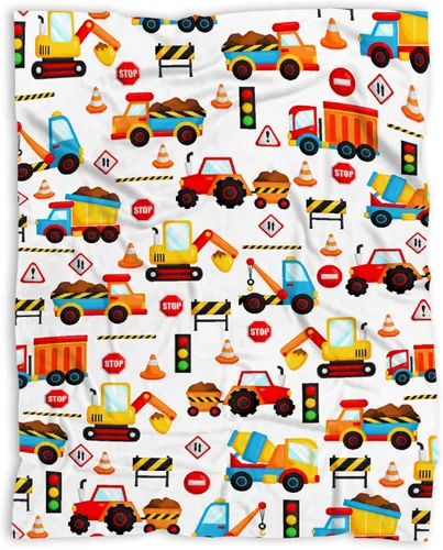 Vista 145 de Manta de bebé con texto en inglés «Just A Boy Who Loves Trucks» para niños y niñas, manta súper suave para envolver al recién nacido, acogedora