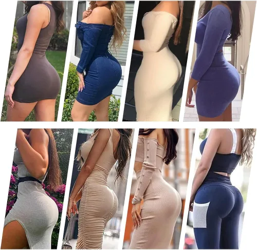 Vista 7 de WEICHENS Bragas postizas para mujer con levantamiento de glúteos con control acolchado realzador de cadera ropa interior moldeadora a