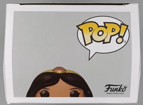 Vista 3 de POP! Disney Princess Jasmine W/Pin 326 Exclusiva Convención de otoño 2021 (calcomanía exclusiva compartida)