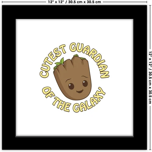 Vista 7 de Trends International Gallery Pops Marvel I Am Groot - Póster artístico de pared con marco negro, 12 x 12 pulgadas