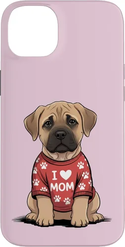 Vista 15 de Womens I Love Mom Bullmastiff Dog Mother's Day Mastiff Mom Case for iPhone 17