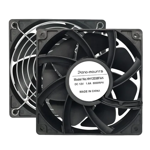 Vista 9 de PANOMOUNTS CF6025 - Ventilador de enfriamiento de 2.362 in 12 V CC - Ventiladores de alto flujo de aire de 2.362 in 0.984 in 12 V 2 pines