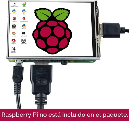 Vista 8 de Hosyond Panel de Pantalla LCD TFT de 3.5 Pulgadas, 480x320, Táctil, SPI para Raspberry Pi B, B+, 2B, 3B, 3B+, 4B, 5