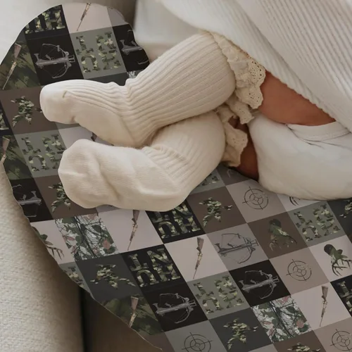 Vista 9 de Fundas de almohada de lactancia de retazos de caza, diseño de camuflaje y ciervos, funda de lactancia suave y elástica para almohadas de lactancia