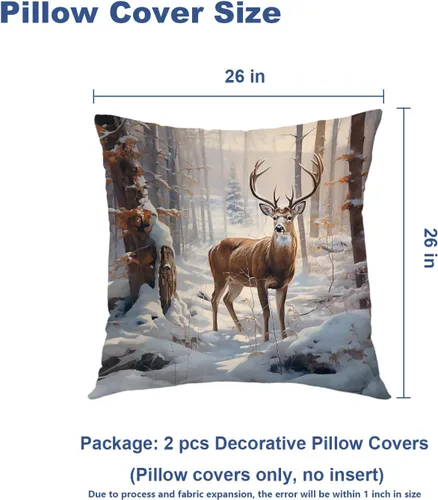 Vista 423 de Batmerry Autumn Pumpkin Templeton Throw Pillow Covers, Green Leaves Paths Forests Decorative Pillow Covers Digital Printing Blended for Couch Sofa