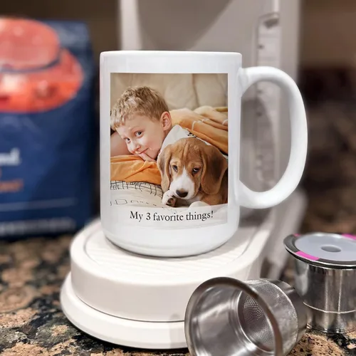 Vista 7 de Let's Make Memories Taza con foto personalizada, taza de café personalizada, tu foto, para cualquier ocasión, cumpleaños, para él, para ella