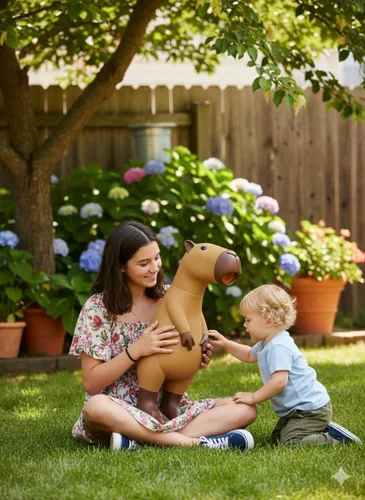 Vista 6 de Hug Me - Pollo gigante de goma, enorme juguete de pollo de goma que grita para niños, juguete extra grande chirriante grita hasta 45 segundos