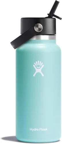 Vista 27 de Hydro Flask de boca ancha con tapa Flex de pajita de 24 onzas Agave