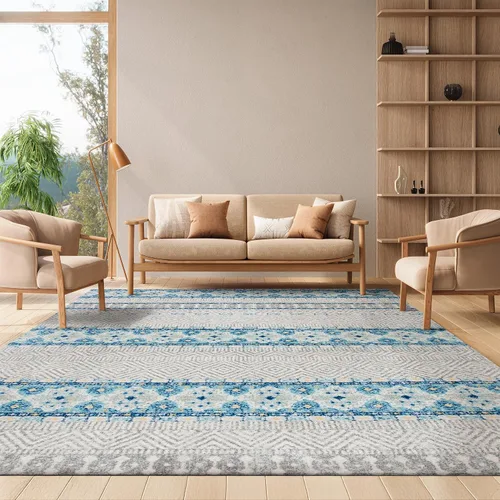 Vista 18 de SAFAVIEH Madison Collection - Alfombra decorativa de 2 pies 3 pulgadas x 4 pies, color carbón y gris, diseño bohemio chic, no desprende pelusa