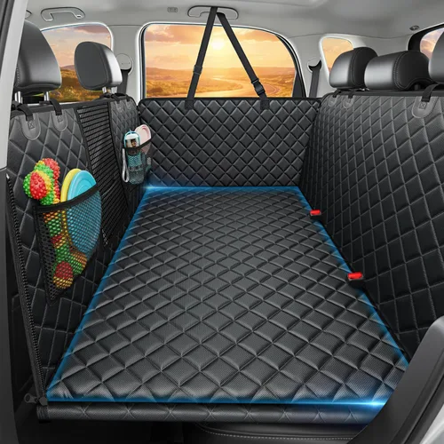 Vista 11 de URPOWER Extensor de asiento trasero para perros, funda de asiento de coche Todo negro