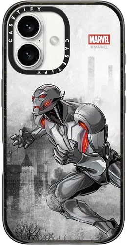 Vista 144 de CASETiFY Funda para iPhone Air, compatible con MagSafe Marvel VS CoLab Protección contra caídas de grado militar 4x de 8.2 pies Funda Capitán