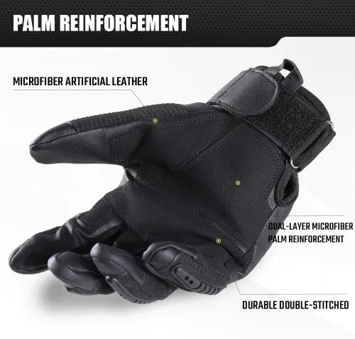 Vista 3 de WTACTFUL Guantes Tácticos para Hombres - Pantalla Táctil - Airsoft Motocicleta Exterior Disfraz