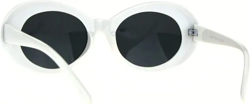 Vista 3 de Gafas de sol ovaladas para mujer, estilo vintage, UV 400