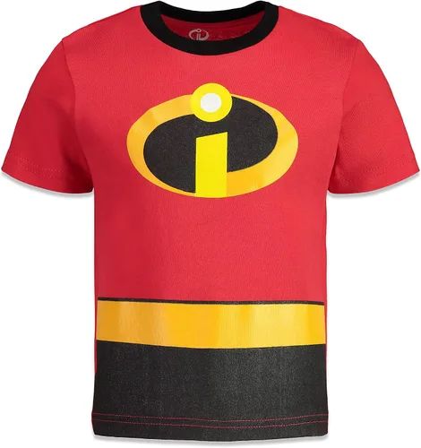 Vista 5 de Disney Pixar Monsters Inc. Mike Lightning McQueen Sully Incredibles - Camiseta (4 unidades)