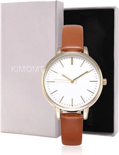 Vista 7 de KIMOMT - Reloj de pulsera de cuarzo de lujo para mujer, resistente al agua, creativo, para mujer y niña, para mujer