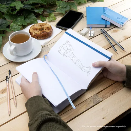 Vista 5 de Cuaderno de bocetos Travelers Dot Grid Pentalic Art, libre de ácidos