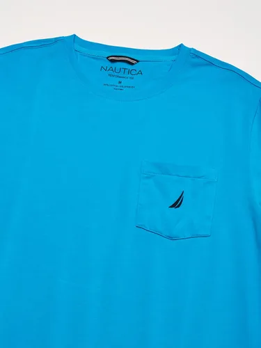 Vista 2 de Nautica Camiseta de manga corta con cuello redondo y bolsillo para hombre