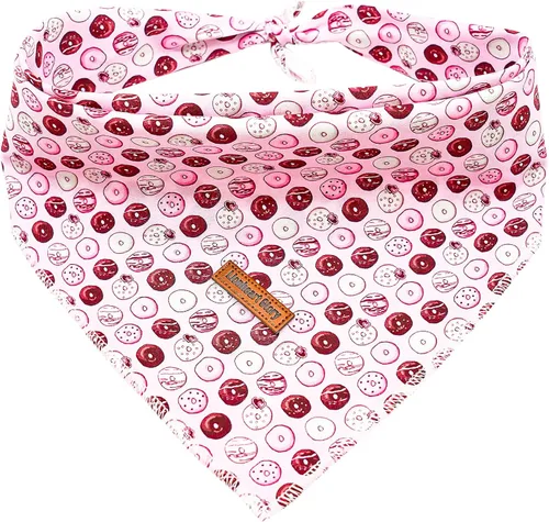Vista 8 de Lionheart Glory Bandana para perro, bufanda azul para perro, estampado de cerveza, ajustable para perros pequeños a grandes