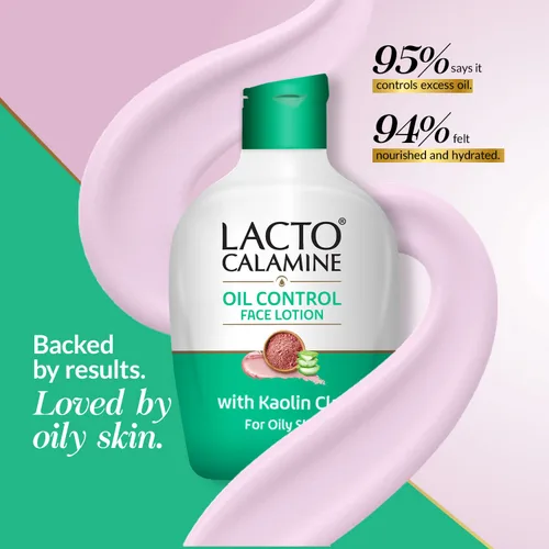 Vista 4 de Lacto Calamine Loción hidratante facial para pieles normales a mixtas Exceso de aceite absorbente y hidratante para refinar poros Matificante