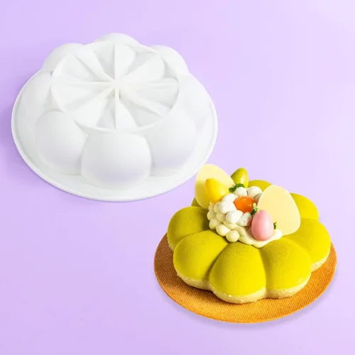Vista 13 de Molde de silicona para postres, juego de 2 moldes para huevos de luna para trufas, tartas de queso, chocolate, mousse, cupcakes, flexible