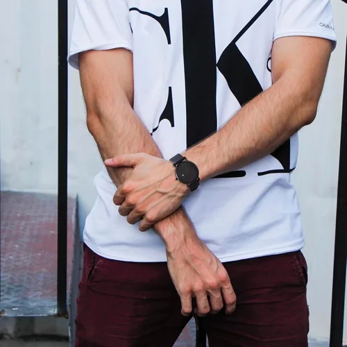 Vista 8 de BUREI Relojes de pulsera para hombre, relojes minimalistas de moda, analógicos de cuarzo, impermeables para hombres