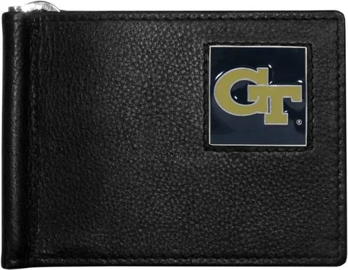 Vista 9 de Siskiyou Cartera deportiva de cuero con clip para billetes de la NCAA