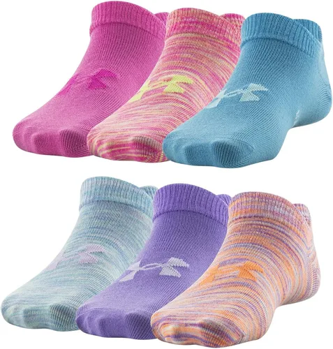 Vista 108 de Under Armour Calcetines ligeros invisibles Essential 2.0 para niños (paquete de 6)