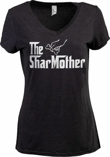 Vista 11 de The Dogmother Divertida camiseta con cuello en V para mujer, con cuello en V (italiano) Greyhound