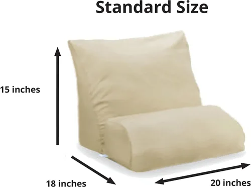 Vista 5 de Contour Protector de funda de almohada, color beige estándar (20 pulgadas de ancho) (paquete de 2)