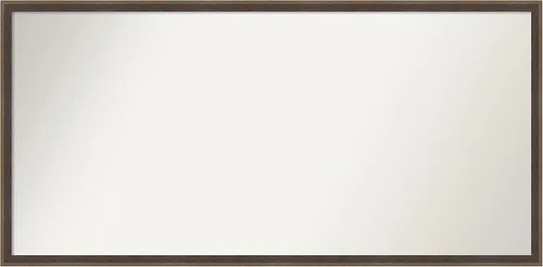 Vista 79 de Amanti Art Brown Bathroom Mirror for Over Sink, 21x33 Custom Made Hardwood Wedge Mocha Rectangle Vanity Mirror, Large Modern Wood Frame, Hangs