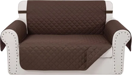 Vista 22 de Fundas para Silla Reclinable Reversibles Funda de Sofá para Mascotas Protector de Muebles Lazy Boy (Silla 23'', Beige/Beige)