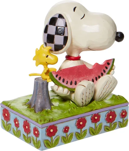 Vista 5 de Enesco Peanuts by Jim Shore JSPEA Snoopy - Figura de sandía, 4.625 pulgadas