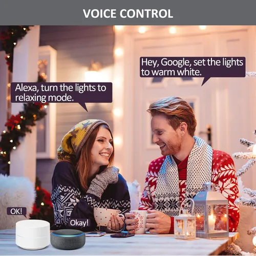 Vista 5 de MW Downlight inteligente de color RGB de 4 pulgadas con borde deflector, 600 lúmenes, 50 W incandescente igual, acceso WiFi, no requiere