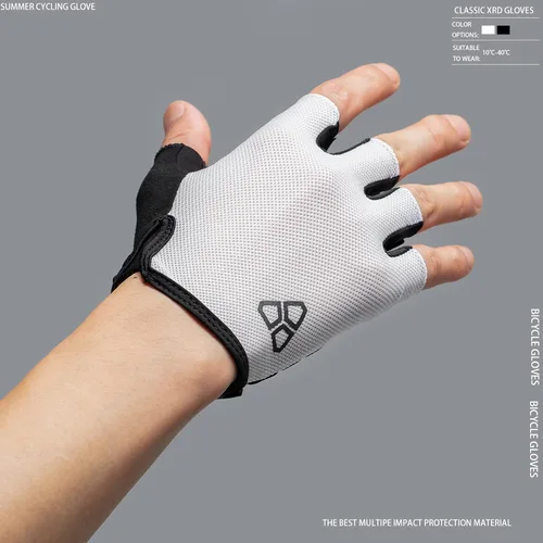 Vista 3 de Guantes de ciclismo Antideslizante, almohadilla XRD que absorbe los golpes, guantes de ciclismo MTB ligeros y transpirables para hombres y mujeres