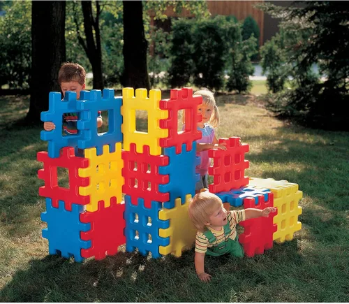 Vista 2 de Juego de bloques Little Tikes Big Waffle, 18 piezas