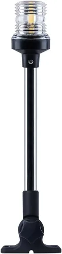 Vista 9 de Luz LED blanca plegable para popa de lancha, anclaje, para pontón y lancha de pesca (12 pulgadas)