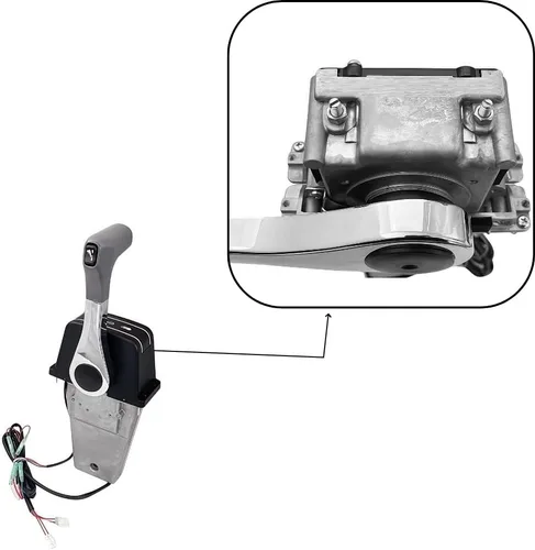 Vista 6 de Para Suzuki motor fuera de borda Montaje de control remoto 67200-93J13 Top Mount Power Trim Remolque