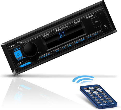 Vista 2 de Planet Audio P350MB solo DIN Bluetooth estéreo del coche, DVD, USB, entrada AUX
