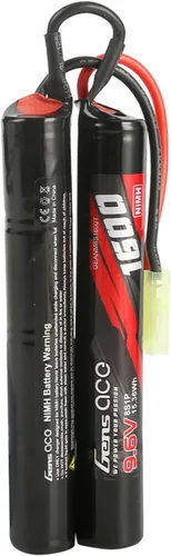 Vista 3 de Gens ace Batería NIMH estilo Nunchuck de 1600mAh 9.6V 8S1P Airsoft con enchufe TMY