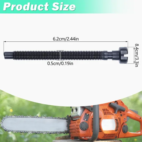 Vista 4 de Adefol Paquete de 3 tornillos tensores de cadena para Husqvarna 42 44 50 51 51EPA 55 55 Rancher 234 238 242 246 133 444 motosierra reemplazar