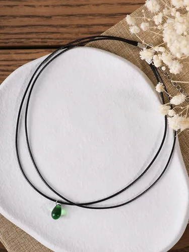 Vista 5 de Sacina Gargantilla gótica gótica, estilo hippie, estilo hippie, de piel sintética, delicada, negra, regalo de joyería para mujeres y niñas
