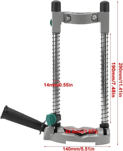 Vista 3 de Akozon Soporte de taladro de ángulo ajustable de 45 grados para taladro eléctrico